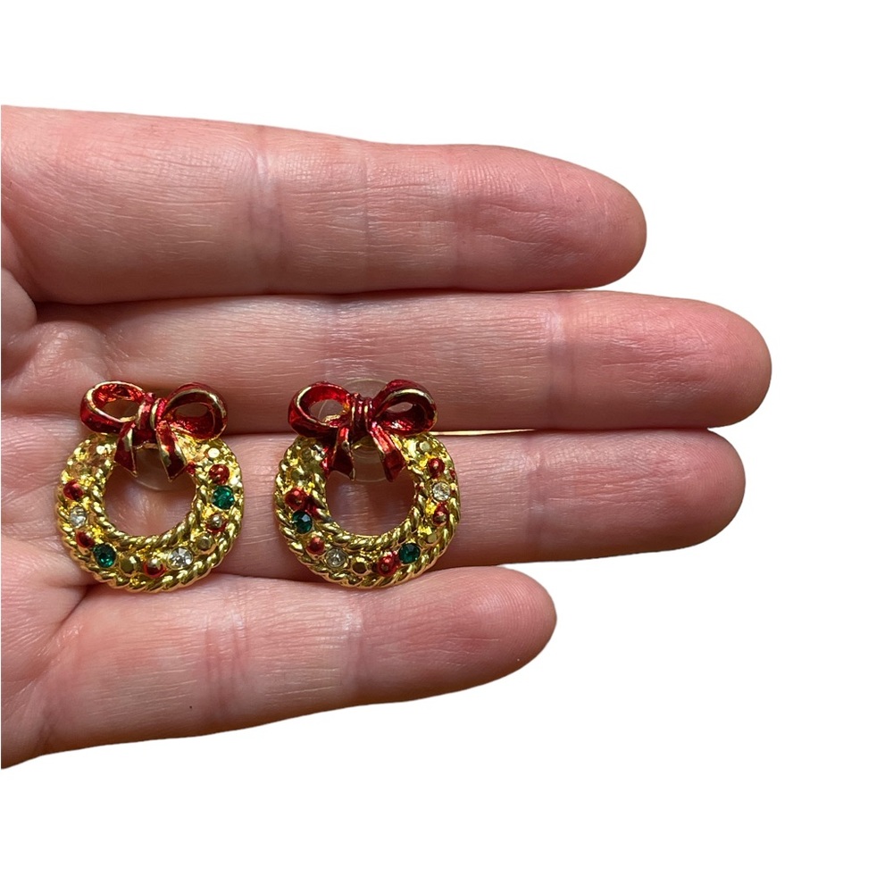 Christmas Wreath Earrings